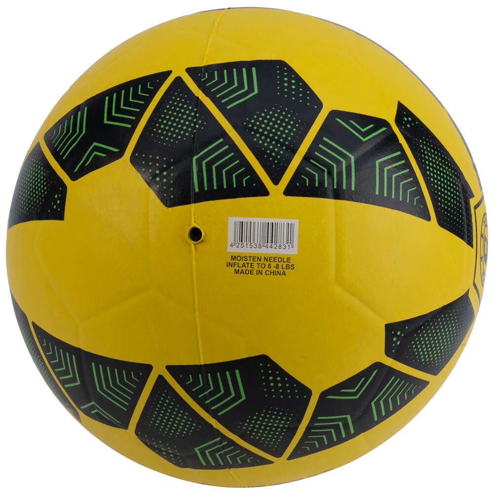 JELEX Bolzplatzheld Rubber Football black-yellow