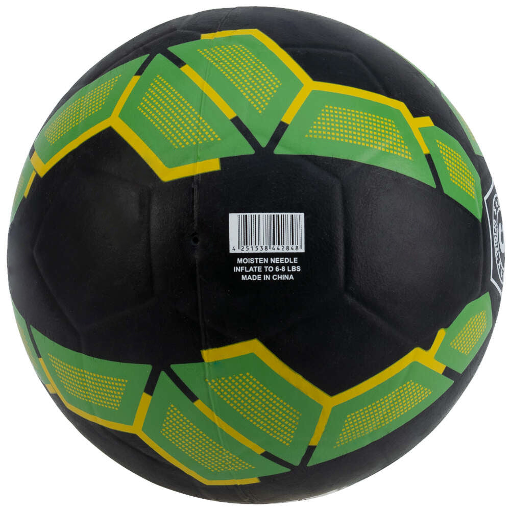 JELEX Bolzplatzheld Rubber Football black-green