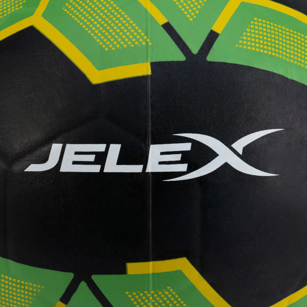 JELEX Bolzplatzheld Rubber Football black-green