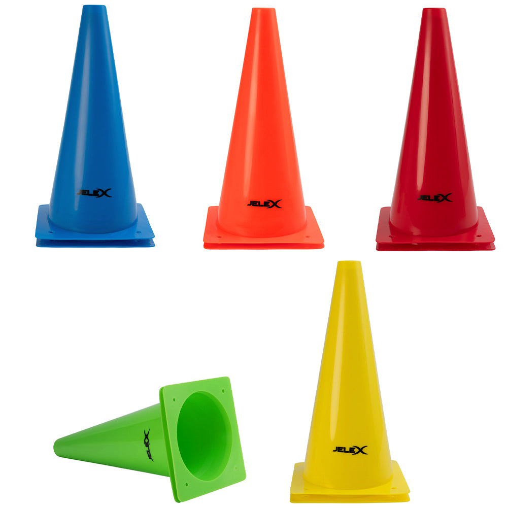 JELEX Dribbler Training cones 10 pieces 31 cm high