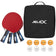 JELEX Sidespin Set of 4 table tennis rackets with 8 balls – Einheitsgröße