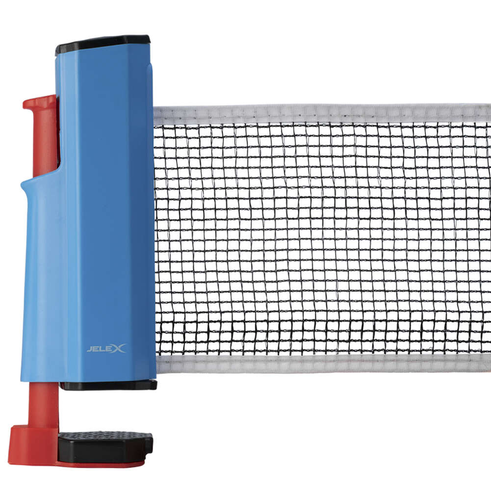 JELEX Roll Up Retractable Table Tennis Net blue