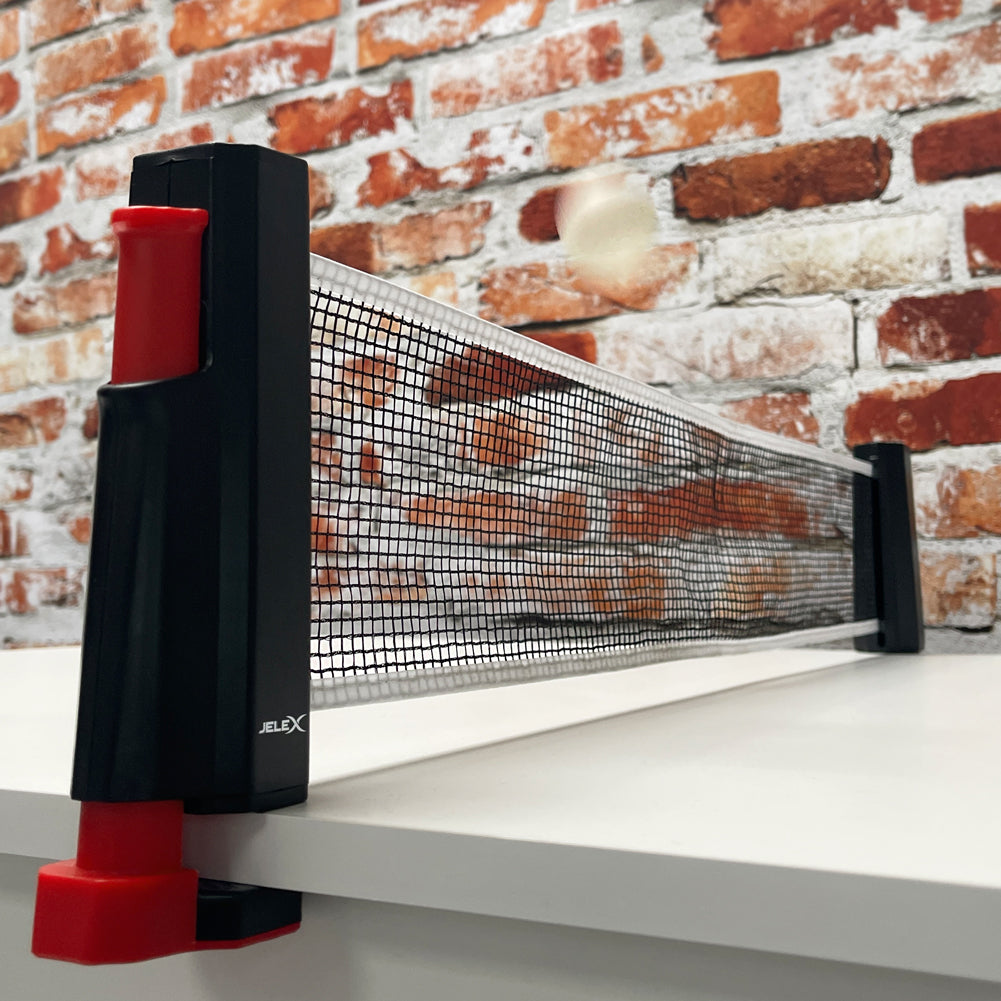 JELEX Roll Up Retractable Table Tennis Net black