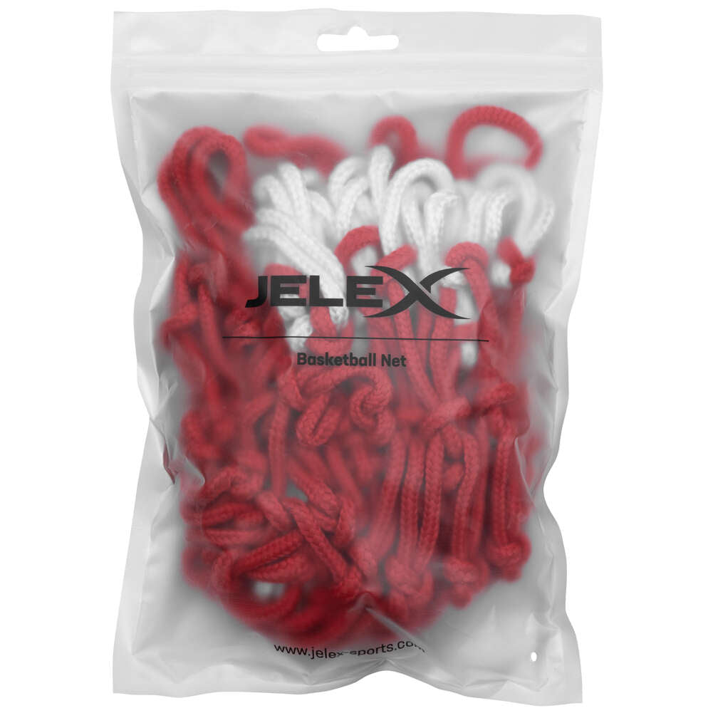 JELEX Classic Basketball Net white-red