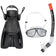 JELEX Deepsea Snorkelling Gear with Fins black – 39-43
