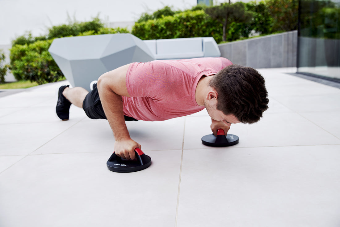JELEX Pump Machine Push Up Bars red