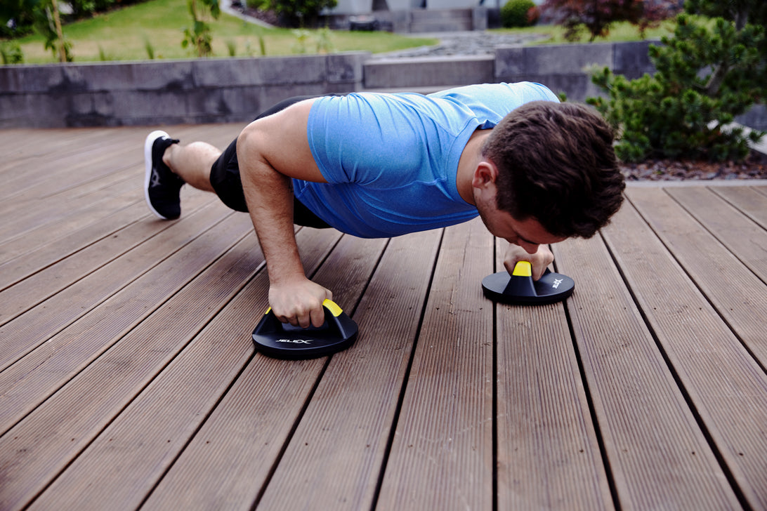 JELEX Pump Machine Push Up Bars yellow