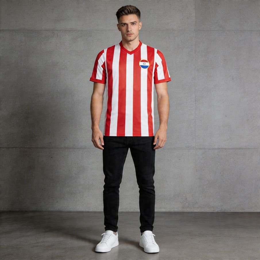Paraguay "Retro History" JELEX Herren Trikot