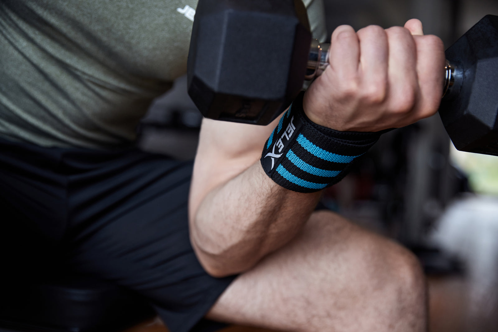 JELEX Strong Fitness Wrist Support black-blue