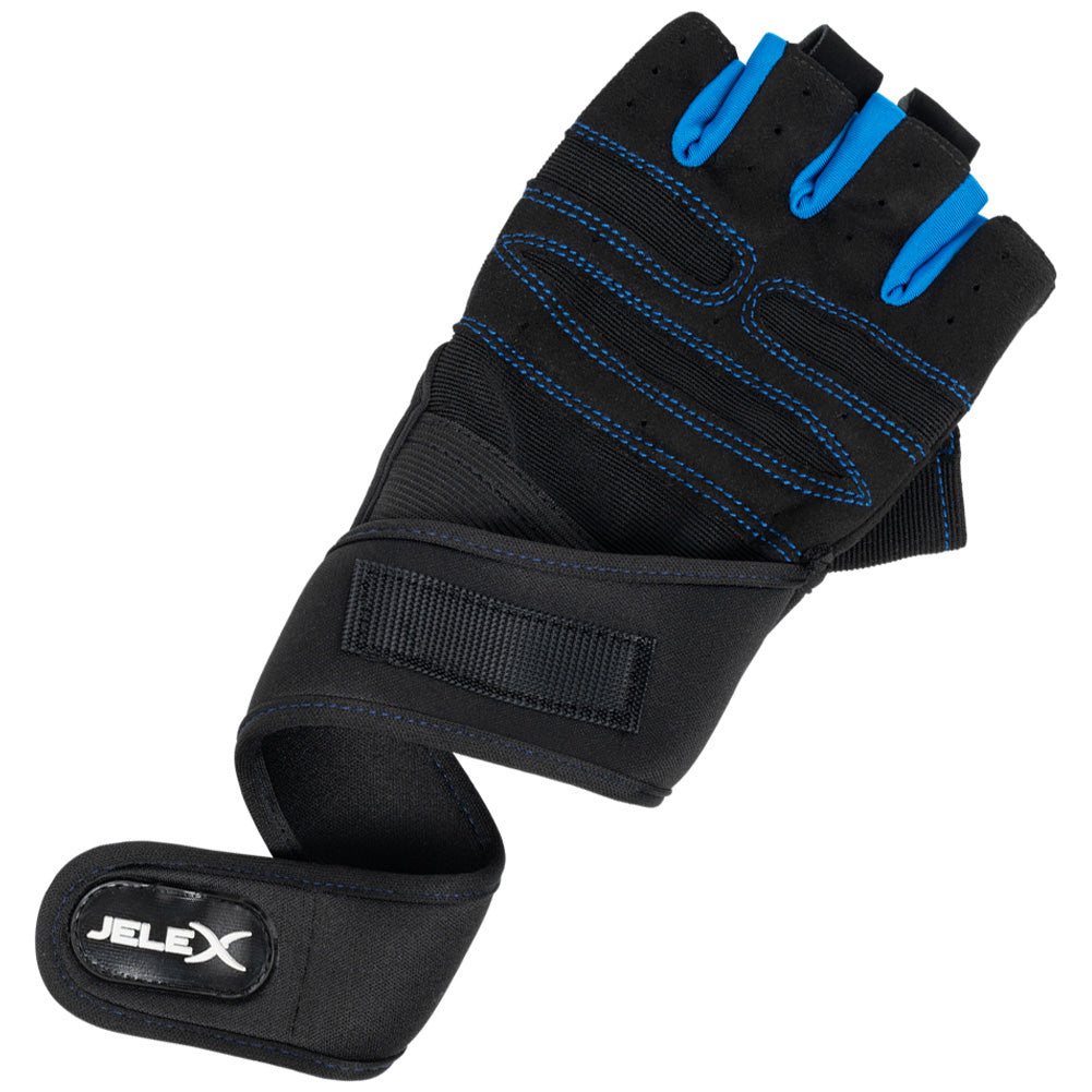 JELEX Fit Padded Training Gloves black-blue