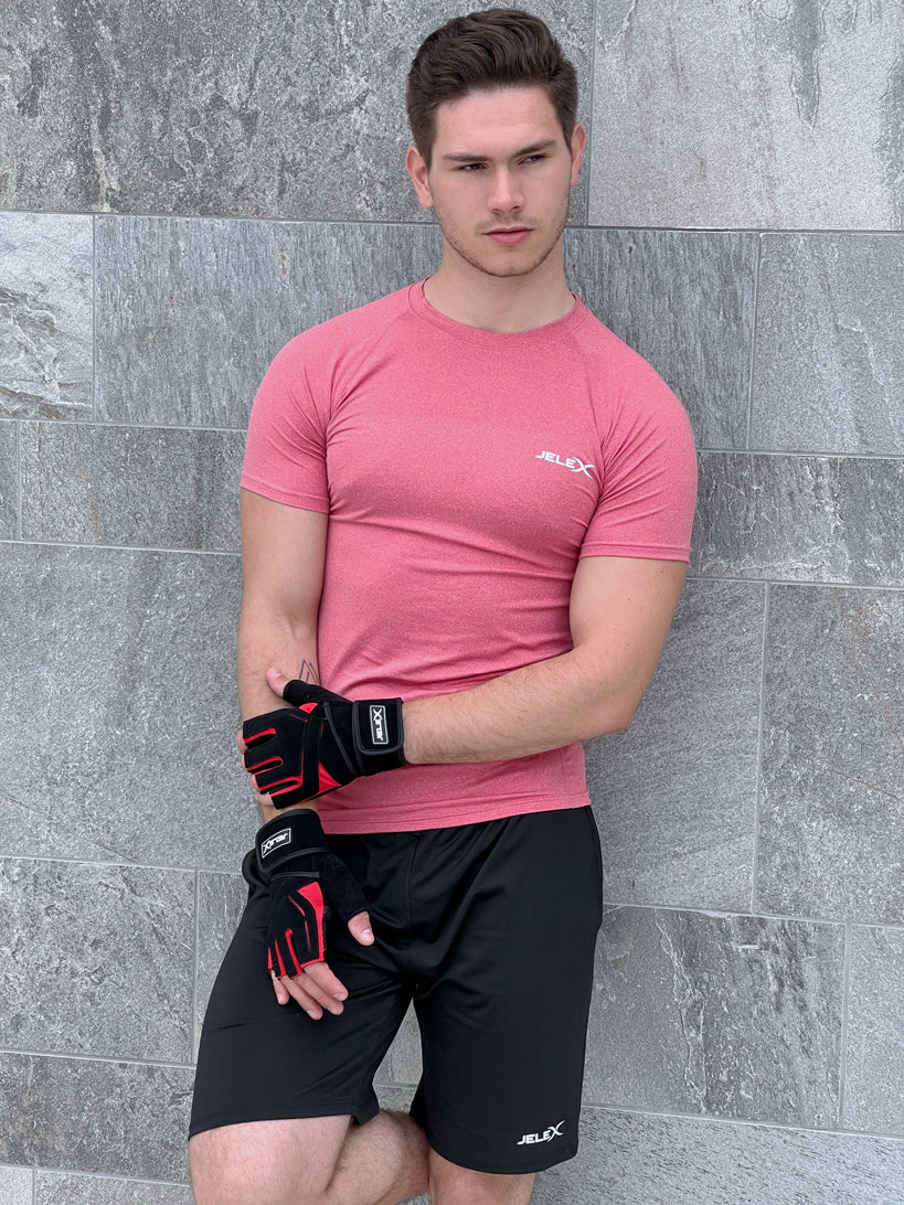 JELEX Power Premium Padded Training Gloves black-red