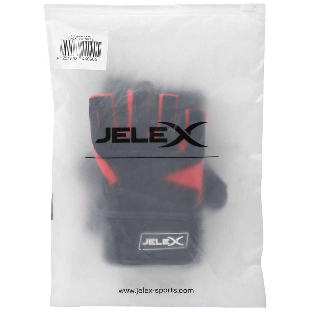 JELEX Power Premium Padded Training Gloves black-red