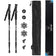 JELEX Nature Walking Sticks black – Einheitsgröße