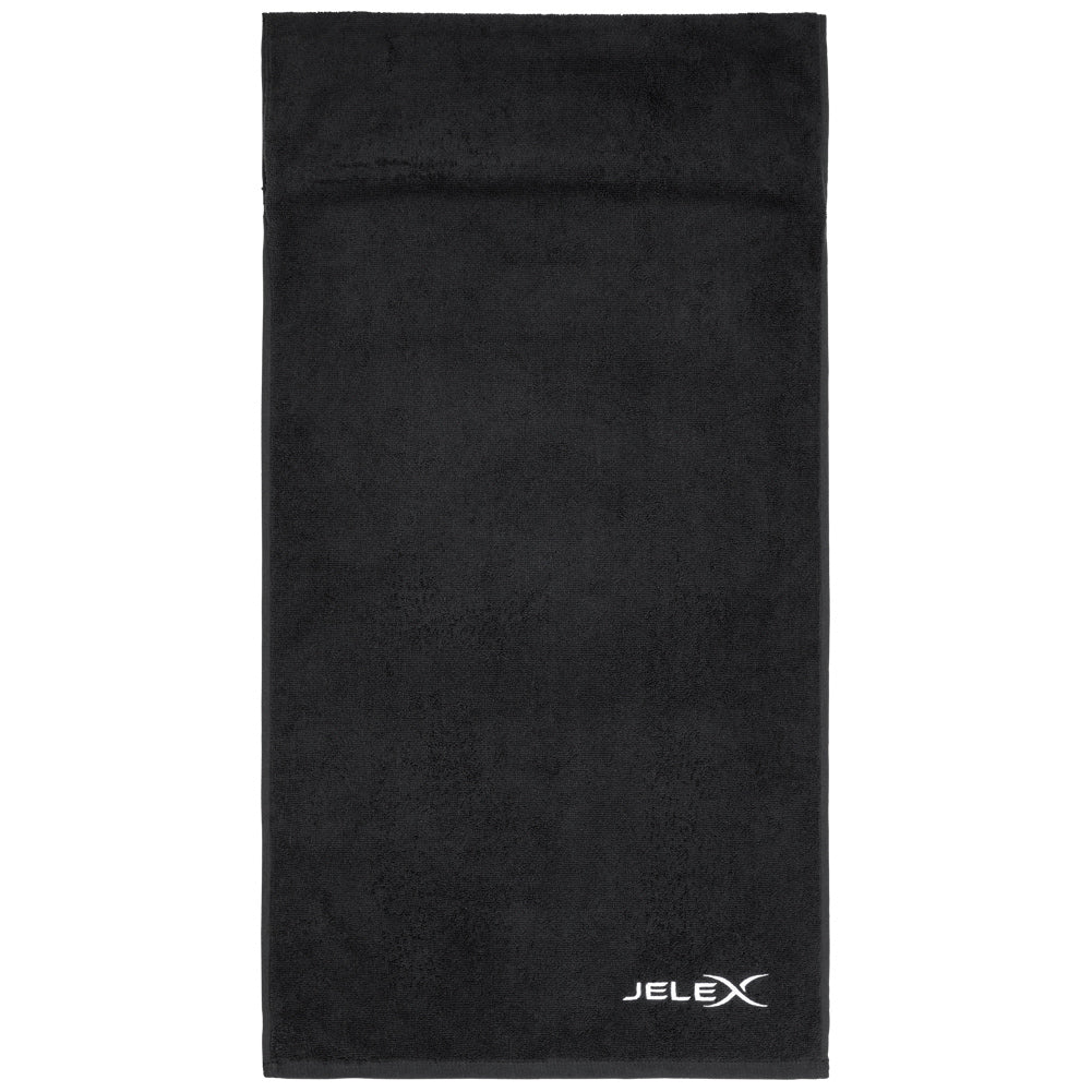 JELEX "100FIT" Fitness Towel with Zipped Pocket black