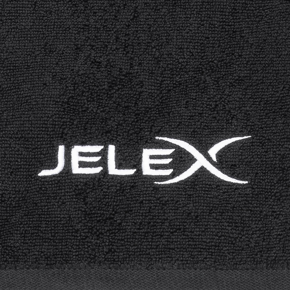 JELEX "100FIT" Fitness Towel with Zipped Pocket black