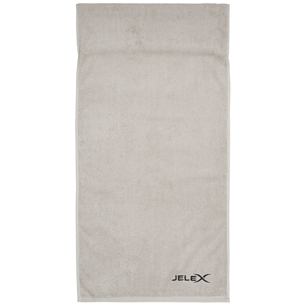 JELEX "100FIT" Fitness Towel with Zipped Pocket grey