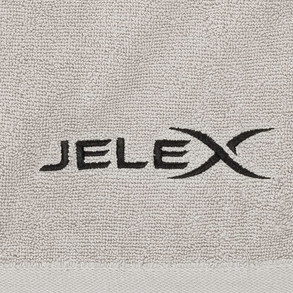 JELEX "100FIT" Fitness Towel with Zipped Pocket grey