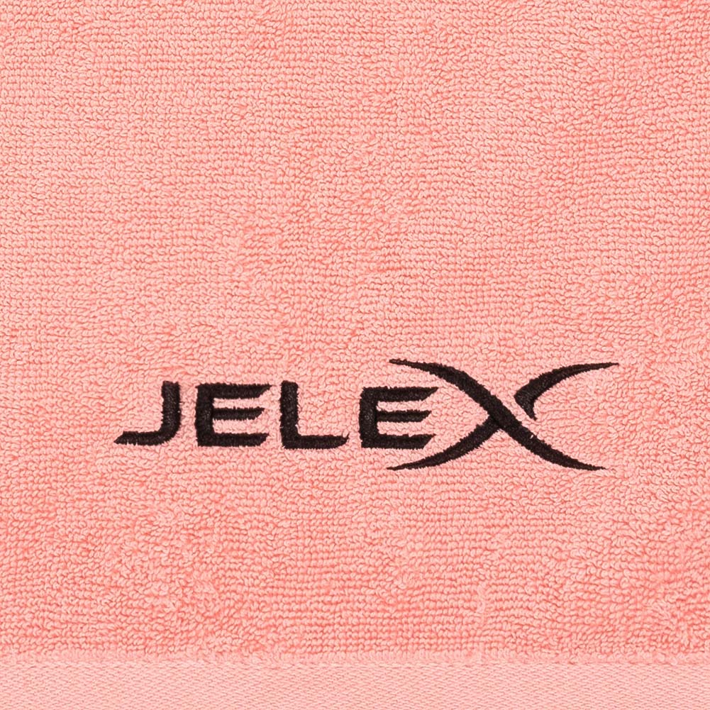 JELEX "100FIT" Fitness Towel with Zipped Pocket pink
