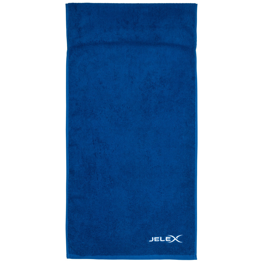 JELEX "100FIT" Fitness Towel with Zipped Pocket royal blue