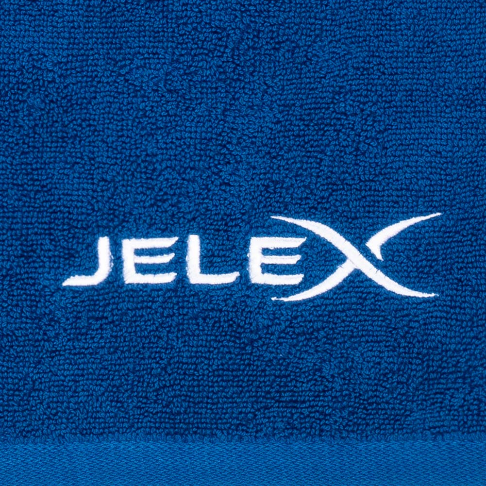 JELEX "100FIT" Fitness Towel with Zipped Pocket royal blue