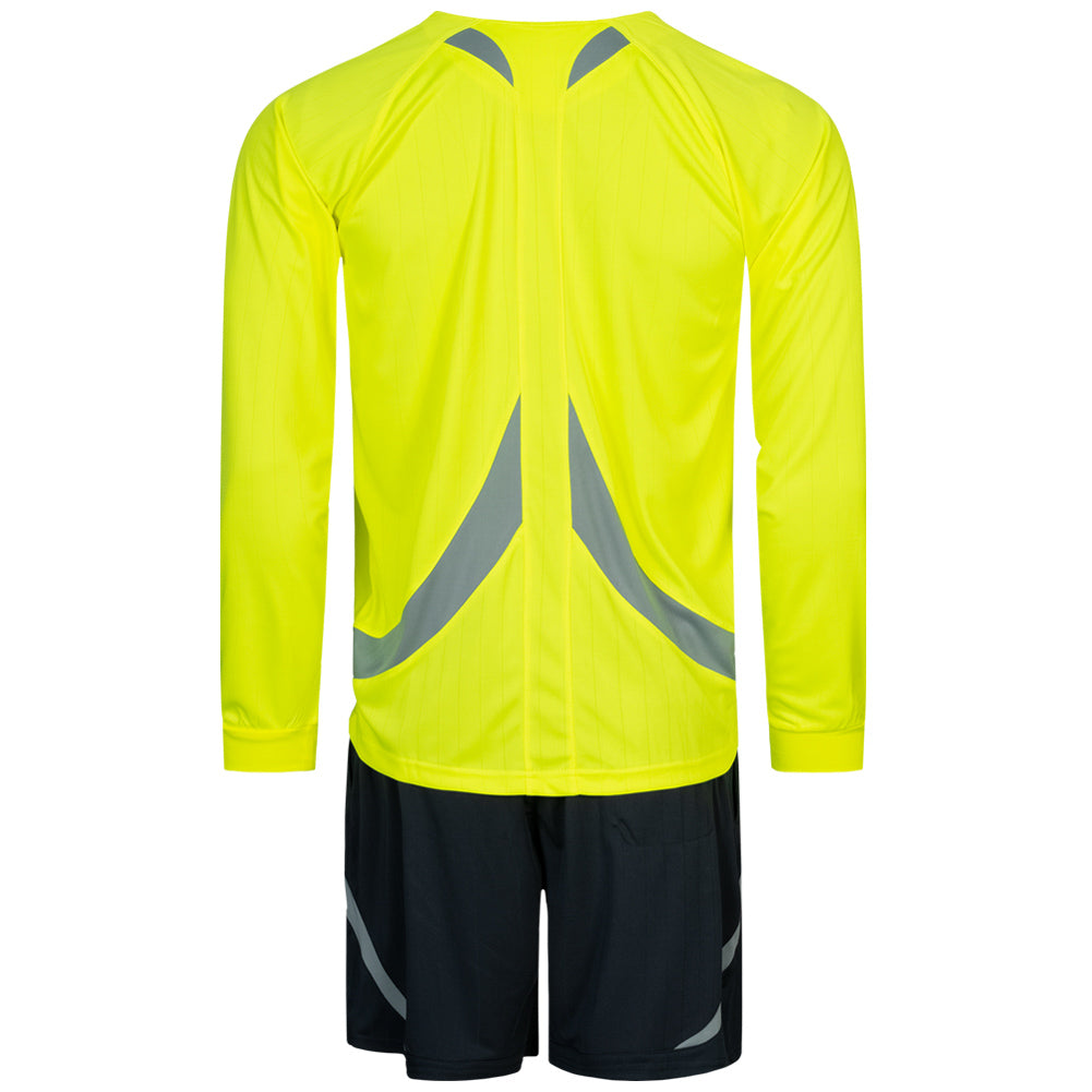 Zeus Men Referee Kit Jersey and Shorts Neon Yellow