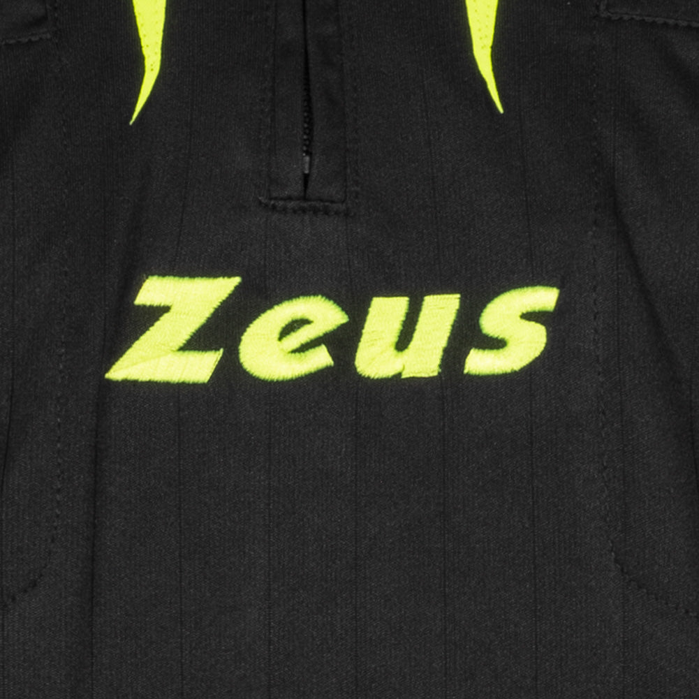 Zeus Men Referee Kit Jersey and Shorts Black