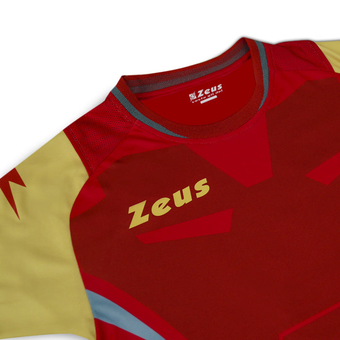 Zeus Kit Hero Trikot-Set mit Shorts rot gold