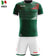 Zeus Mundial Teamwear Set Trikot mit Shorts grün weiß – 128 YS|3XS