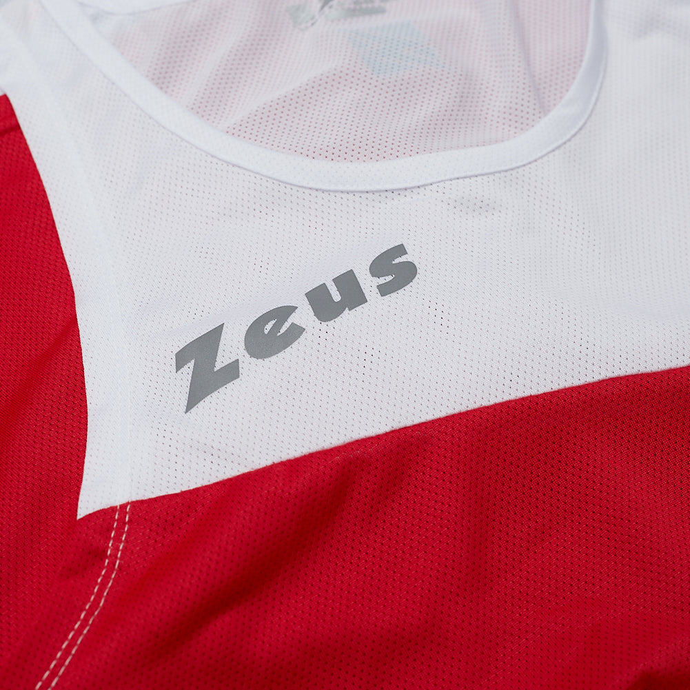 Zeus Kit Robert Men Athletics Kit Jersey with Shorts red