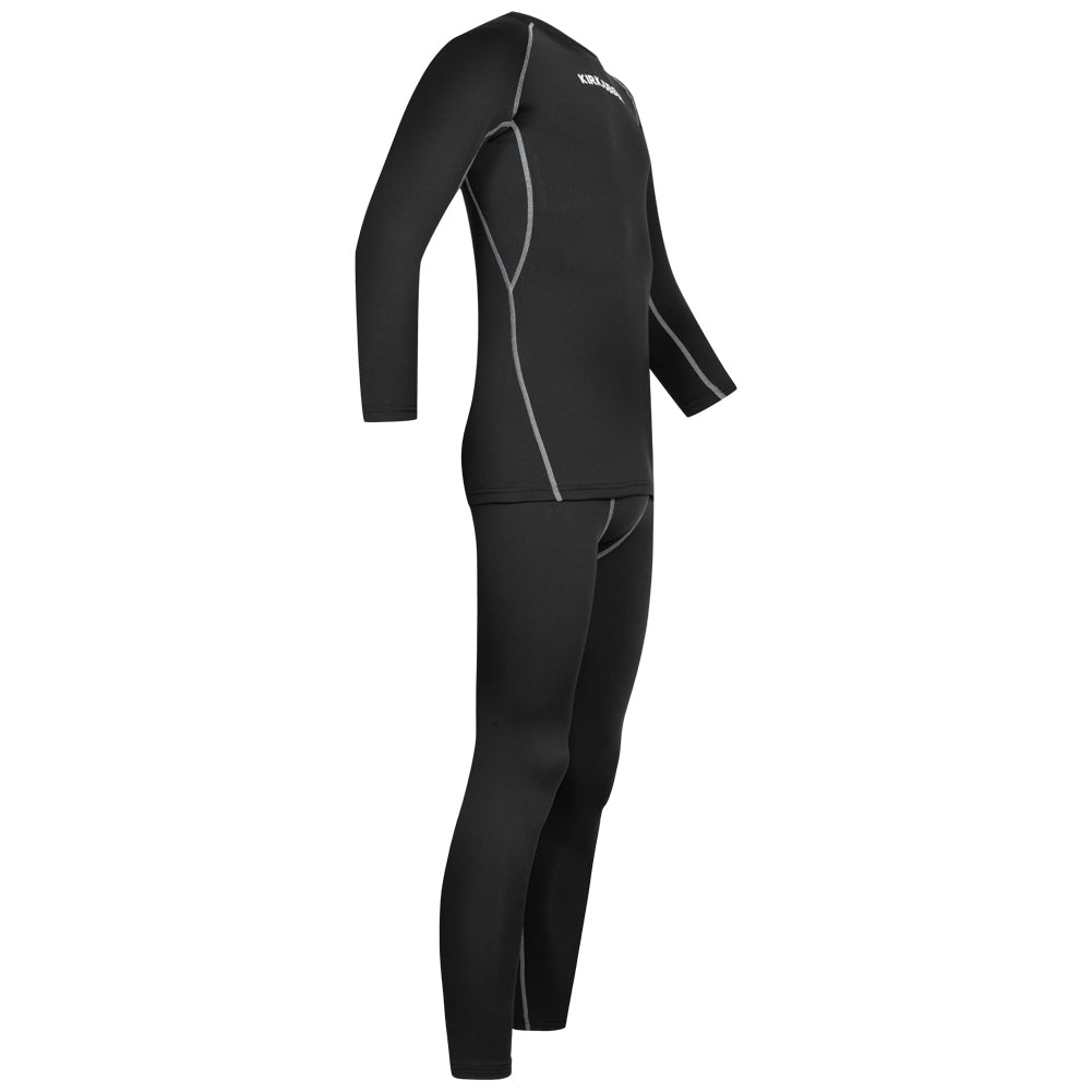 KIRKJUBØUR ® "Hafjall" Men Thermal Underwear Kit 2-piece black