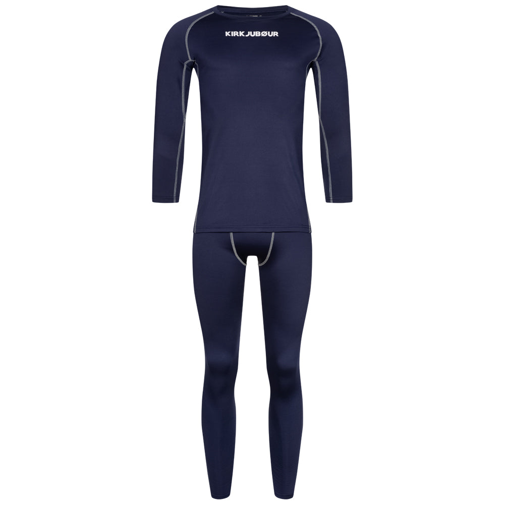 KIRKJUBØUR ® "Hafjall" Men Thermal Underwear Kit 2-piece blue