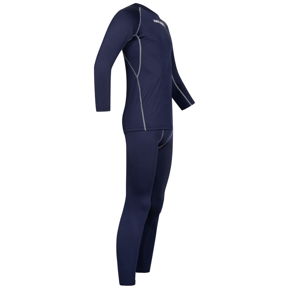 KIRKJUBØUR ® "Hafjall" Men Thermal Underwear Kit 2-piece blue