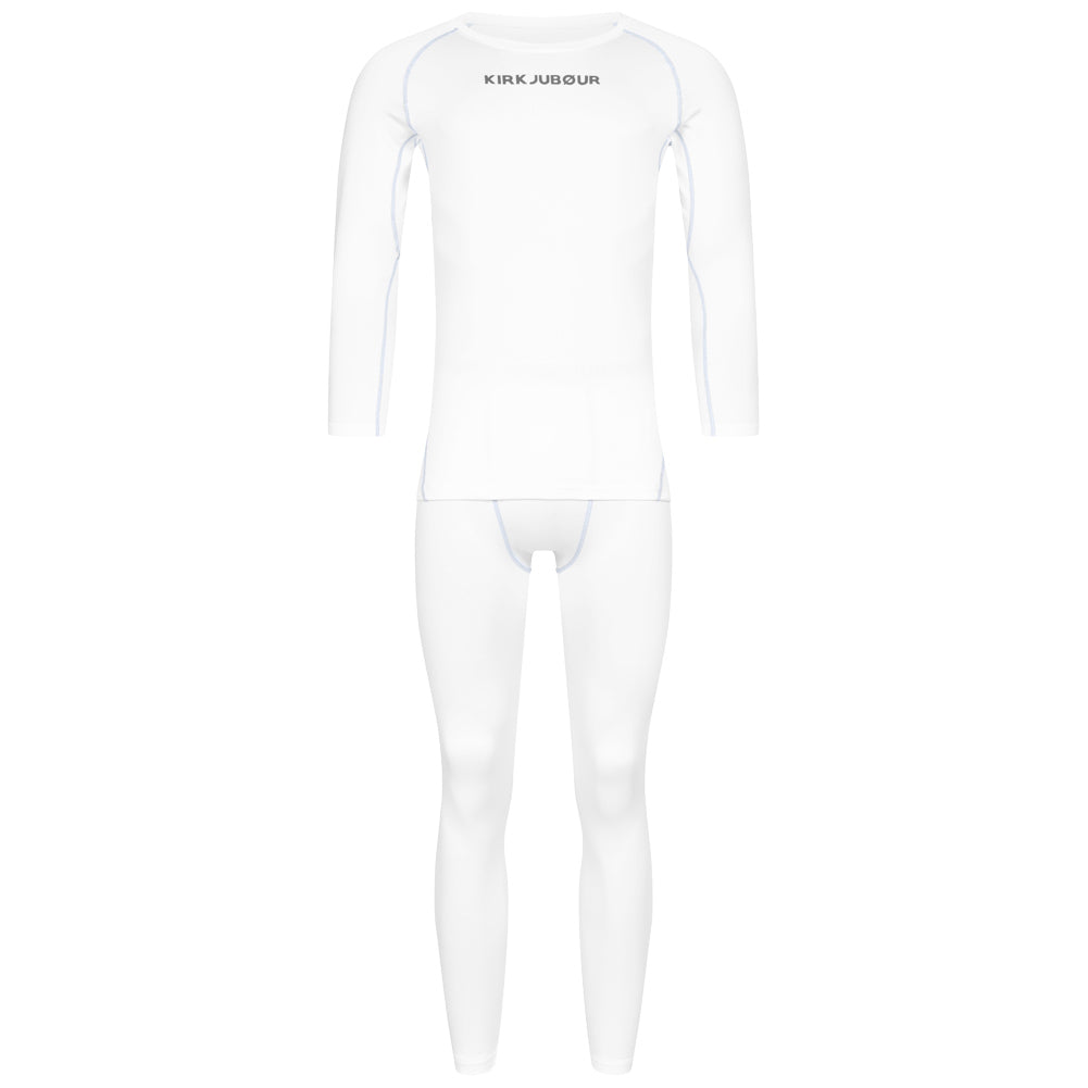 KIRKJUBØUR ® "Hafjall" Men Thermal Underwear Kit 2-piece white