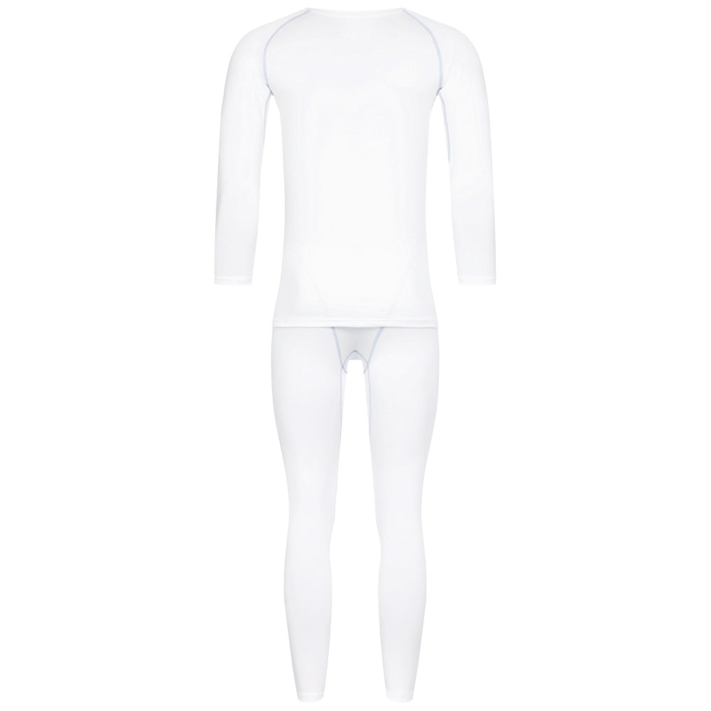KIRKJUBØUR ® "Hafjall" Men Thermal Underwear Kit 2-piece white
