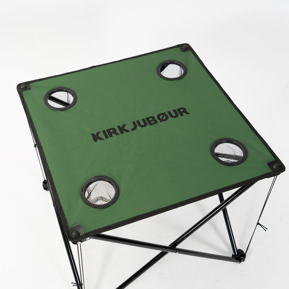 KIRKJUBØUR® "Solkatt" faltbarer Campingtisch grün