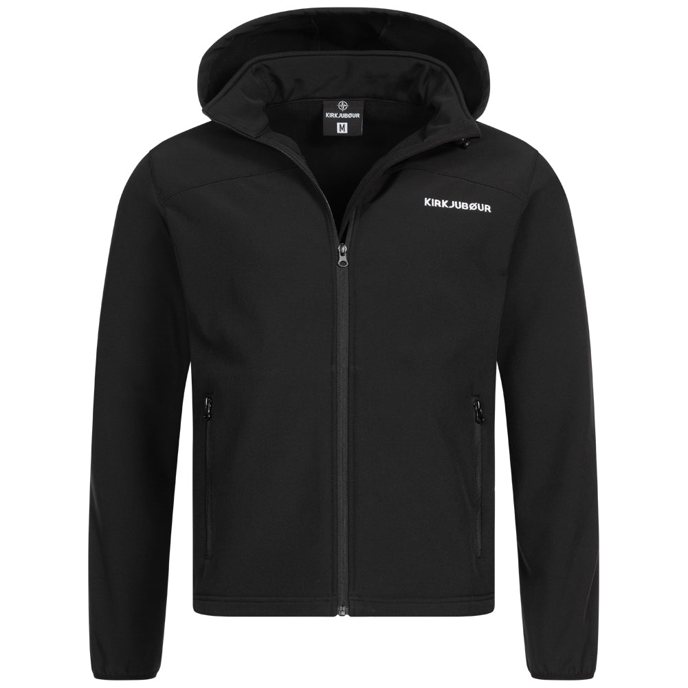 KIRKJUBØUR® "Hestur" Herren SOFTSHELLjacke 10.000 mm Wassersäule schwarz