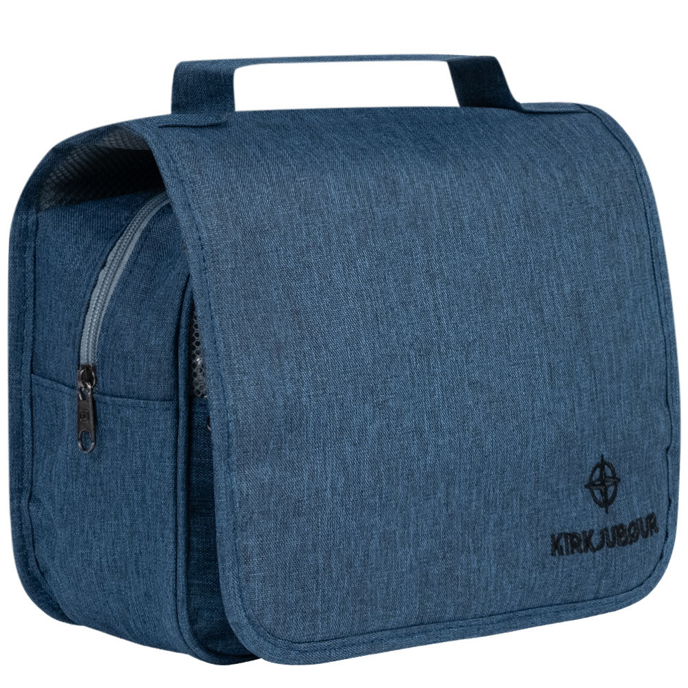 KIRKJUBØUR® "Rejser" Outdoor Kulturtasche zum Aufhängen navy