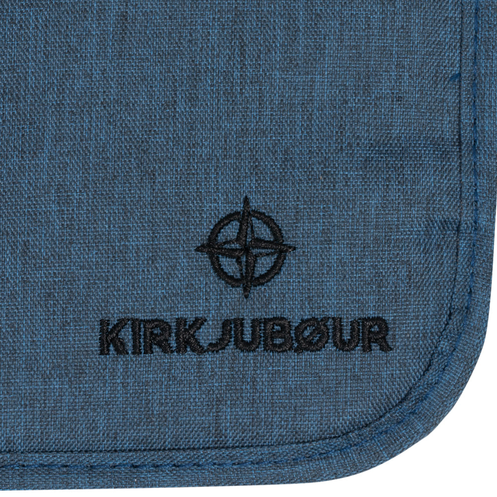 KIRKJUBØUR® "Rejser" Outdoor Kulturtasche zum Aufhängen navy