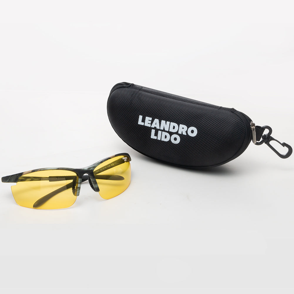 LEANDRO LIDO Power Sports Sunglasses camo/yellow