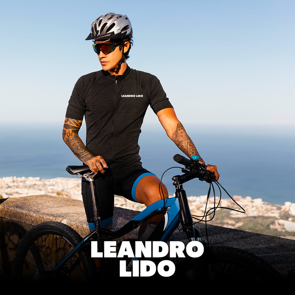 LEANDRO LIDO "Procida " Herren Radsport Langarm Trikot grün