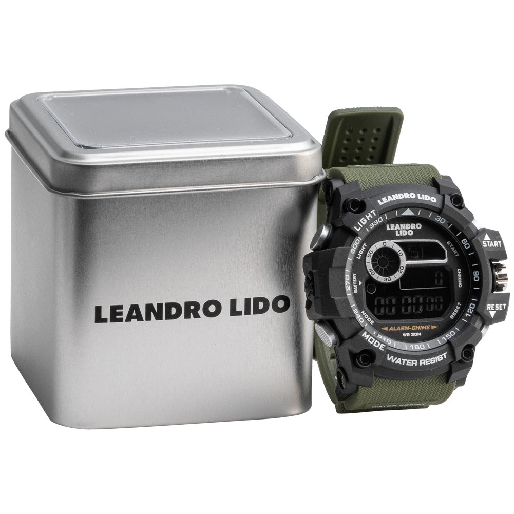 LEANDRO LIDO "Palermo" Unisex Sports Watch dark green