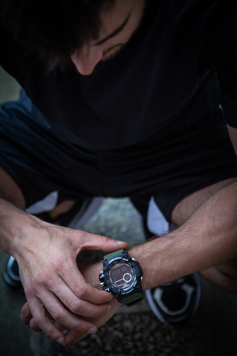 LEANDRO LIDO "Palermo" Unisex Sports Watch dark green