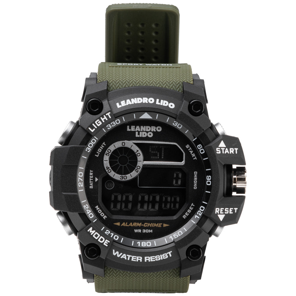 LEANDRO LIDO "Palermo" Unisex Sports Watch dark green