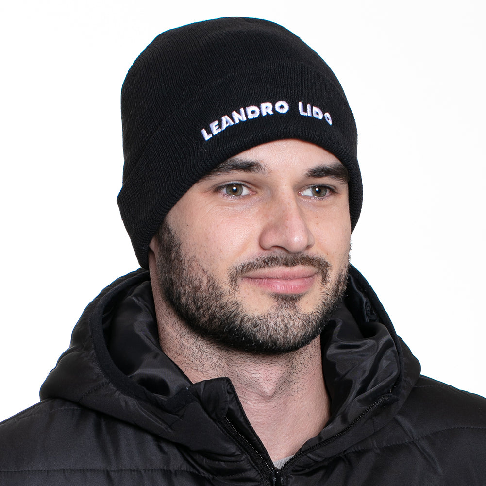 LEANDRO LIDO "Callata" Beanie Winter Hat black