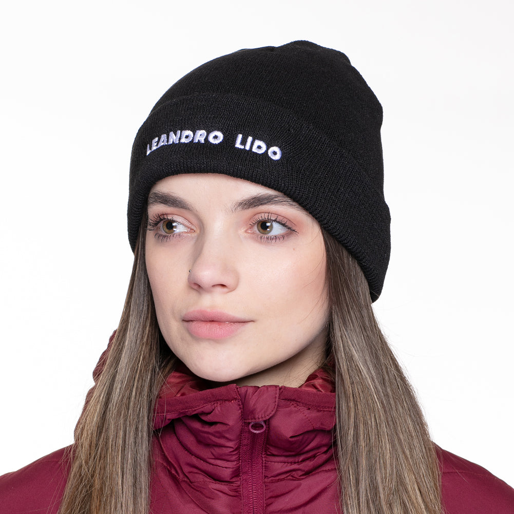 LEANDRO LIDO "Callata" Beanie Winter Hat black