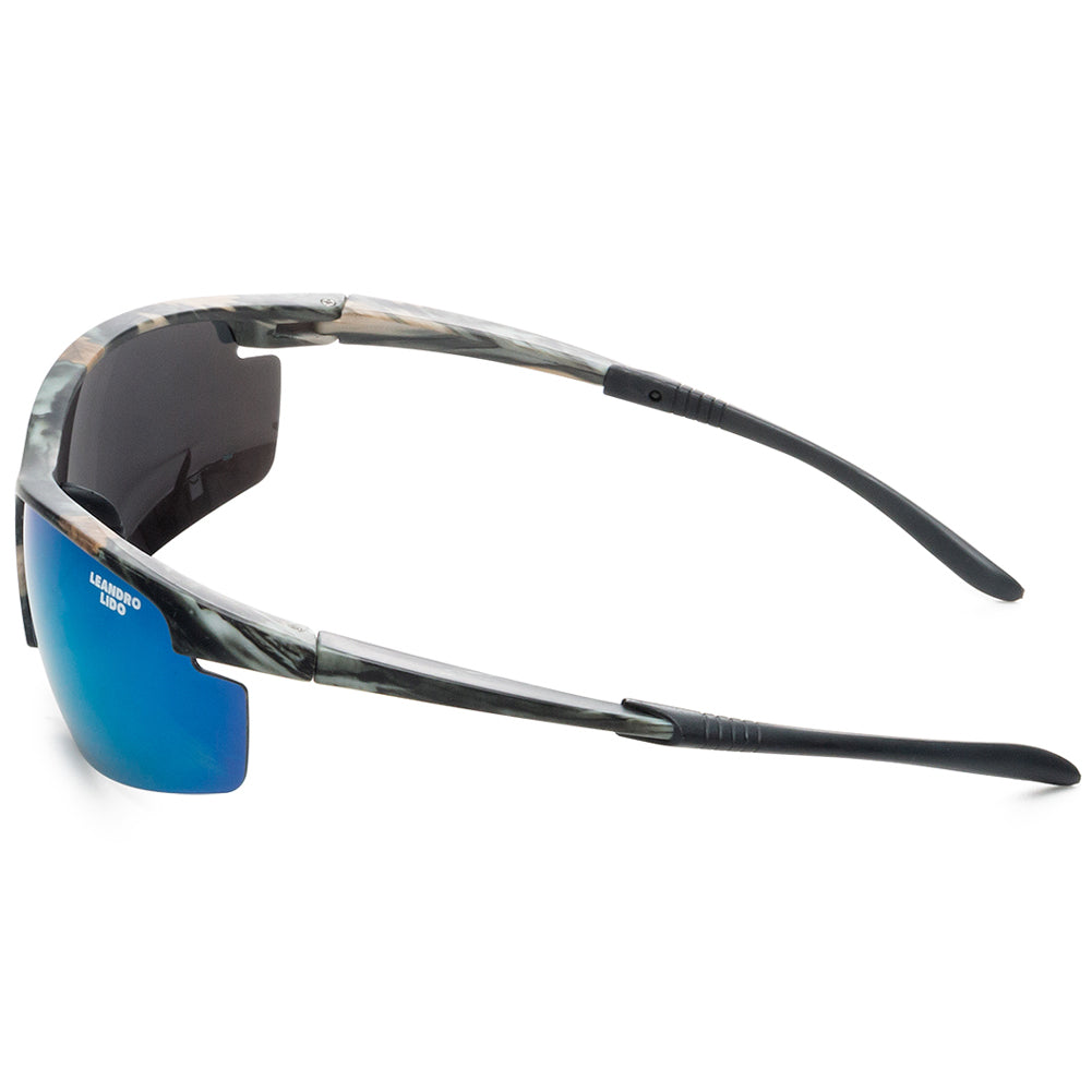 LEANDRO LIDO Power Sports Sunglasses camo/blue