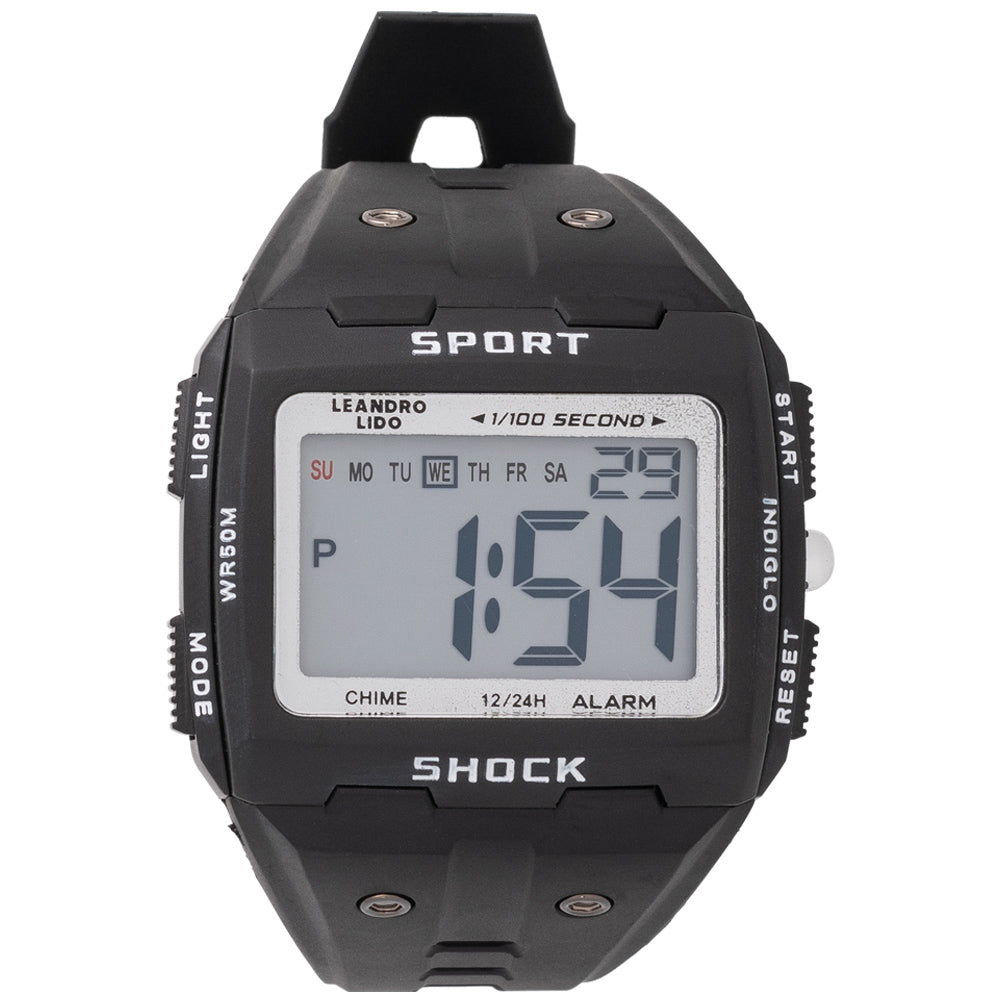 LEANDRO LIDO "Sterpeto" Unisex Sport Uhr schwarz