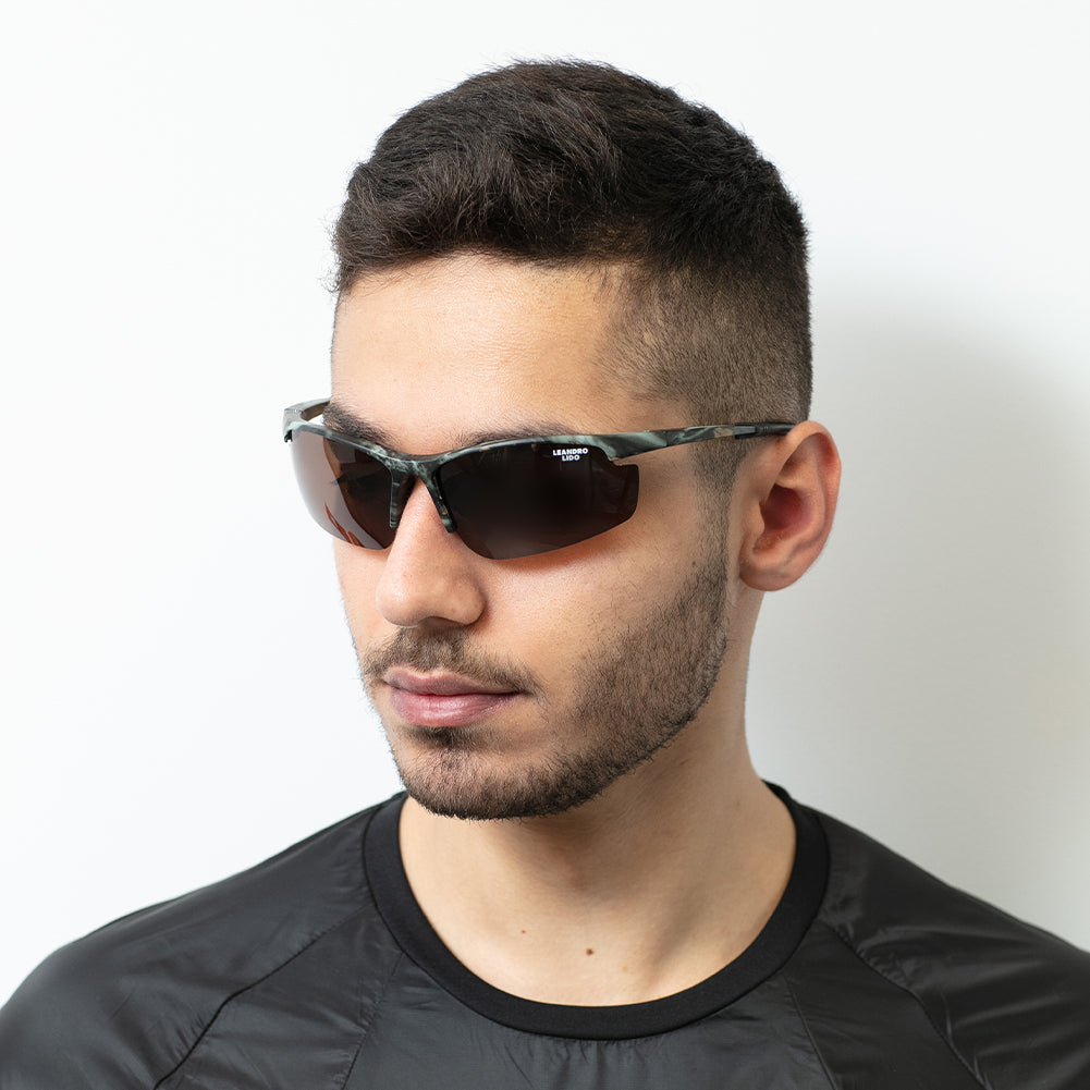 LEANDRO LIDO Power Sports Sunglasses camo/brown