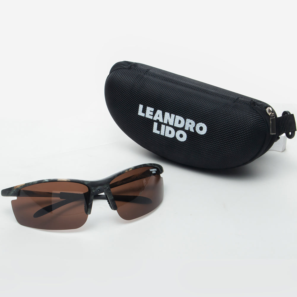 LEANDRO LIDO Power Sports Sunglasses camo/brown