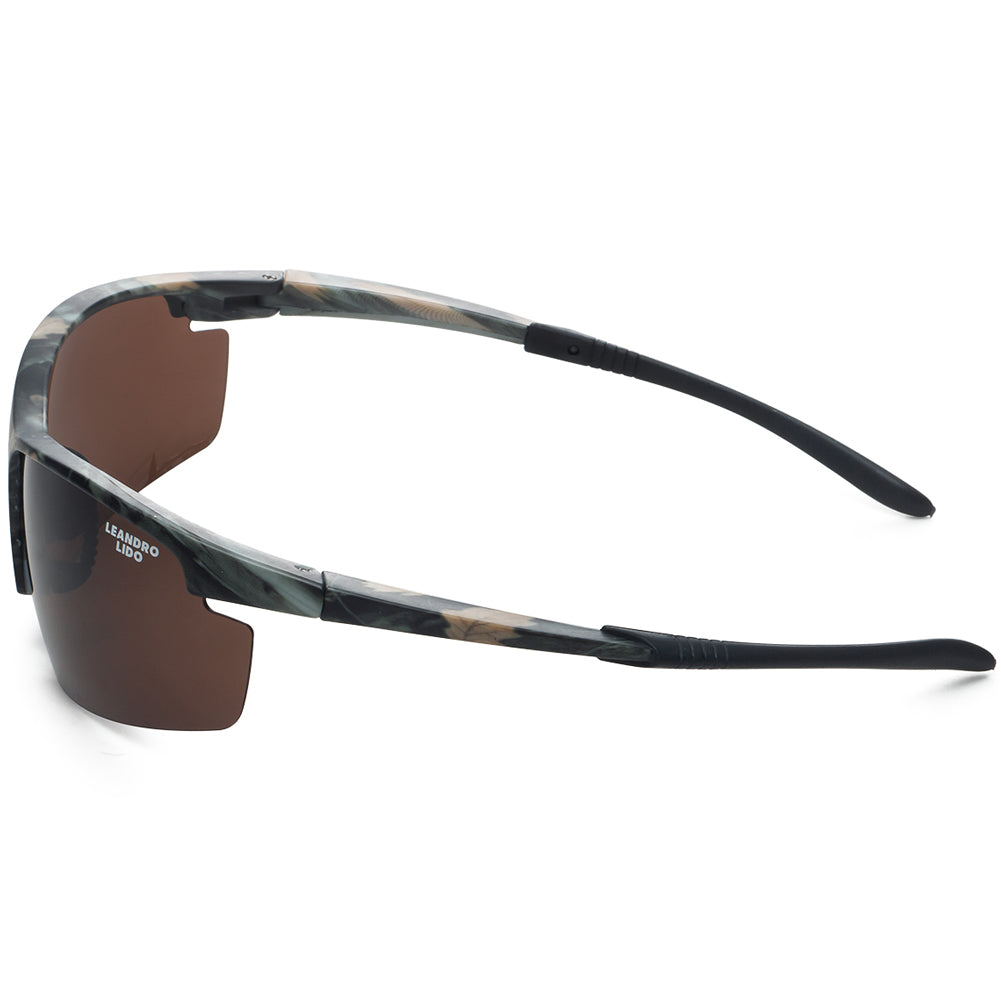 LEANDRO LIDO Power Sports Sunglasses camo/brown